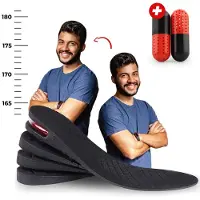 JUST23 Verhogende inlegzolen inclusief geurvreter - Hakverhoger - Heellift - Hielverhoger - Hakverhoging