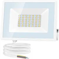 Aigostar 10Q14 - LED schijnwerper - 30W - IP65 Waterdicht - Floodlight - Breedstraler - Bouwlamp - Wandlamp buiten - 6500K - Wit
