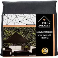 Villa Volance hoge kwaliteit schaduwdriehoek - 3.6 X 3.6 X 3.6 m - UV bescherming schaduwdoek