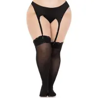 Leg avenue Lace top opaque thigh highs +