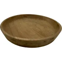 Home Sweet Home Decoratie Schaal dienblad bruin hout ø 34 cm | 941986 | | Stoer & Sober