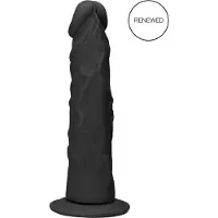 Realrock Realistische Dildo zonder ballen 20 cm - Zwart