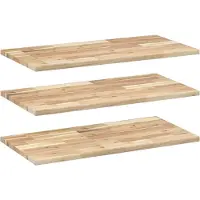 vidaXL Wandschappen 3 st zwevend 100x40x2 cm onbehandeld acaciahout
