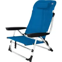 Eurotrail Marbella - Strandstoel met ligstand - Royal Blue