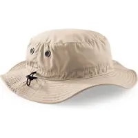 Beechfield Cargo bucket hat - Vissershoedje - Zonnehoed - Hoedje - UPF50+ bescherming - 61 cm - Beige