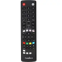 Nedis Universele Afstandsbediening - Voorgeprogrammeerd - 1 Apparaat - Amazon Prime / Disney + Button / Google Play Knop / Netflix Knop / Youtube Knop - Infrarood - Zwart