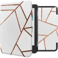 IMoshion Design Slim Hard Case Bookcase voor de Kobo Clara Colour / BW - White Graphic