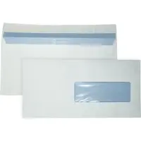 DULA C5/6 Enveloppen - Bank envelop - Venster rechts - 114 x 229 mm - 50 stuks - zelfklevend met plakstrip - 80 Gram -