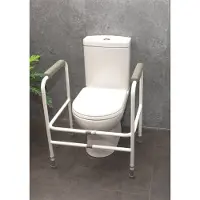 Merkloos Toiletframe hoogte en breedte verstelbaar