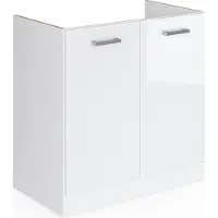 Vicco R-Line Wastafelkast – 80 cm zonder werkblad Wit Hoogglans