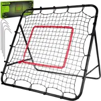 Trizand Rebounder voetbal - 100 x 100 x 72 cm - met richtvisier - zwart