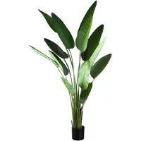 Ptmd collection PTMD Kunstplant Strelitzia - 110x63x235 cm - Polyester - Groen