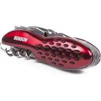Benson Multifunctioneel Zakmes rood (12 IN 1)