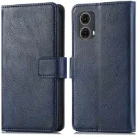 IMoshion Luxe Bookcase voor de Motorola Moto G85 - Donkerblauw