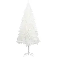 vidaXL Kunstkerstboom met levensechte naalden 210 cm wit