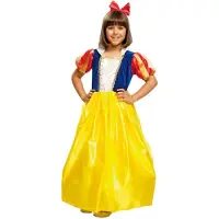 MOM Snow White Girl Costume Geel 7-9 Years Kinderen
