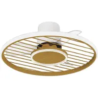 Mantra-Iluminacion LED plafondventilator Soho hout DC-motor stil Ø 66 cm CCT Soho, dimbaar, hout licht, Woon-/ Eetkamer, Kunststof, Modern