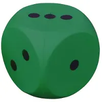 Pre-Sport Coated Foam Dice Groen Kinderen
