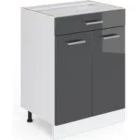 Vicco R-Line Keukenonderkast – 60 cm met lade, zonder werkblad Antraciet Hoogglans