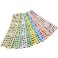 Combicraft Bingo kaarten gekleurd - set met 10 bingo blokken - per set van 3000 kaarten