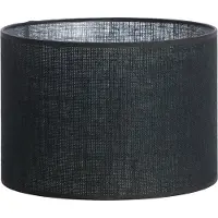 Light & Living Cilinder lampenkap Sendai - Zwart - Ø30x21cm - Modern