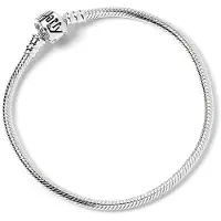 Carat officiële Harry Potter Zilveren Bedel Armband Maat Middel - Zonder Bedels