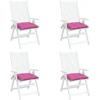 vidaXL Stoelkussens 4 st 50x50x7 cm oxford stof roze