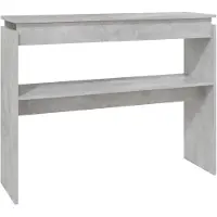 vidaXL Wandtafel 102x30x80 cm bewerkt hout betongrijs