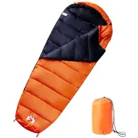 vidaXL Slaapzak mummie voor volwassenen camping 3 seizoenen