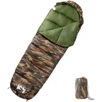 vidaXL Slaapzak mummie voor volwassenen camping 3 seizoenen