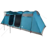 vidaXL Tunneltent 10-persoons waterdicht blauw