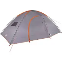 vidaXL Tent 8-persoons waterdicht grijs en oranje