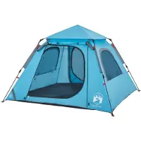 vidaXL Koepeltent 4-persoons snelontgrendeling blauw