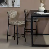 Giga Meubel Barkruk Vajèn Taupe