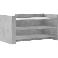 vidaXL Salontafel 100x50x50 cm bewerkt hout betongrijs