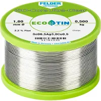 FELDER ISO-Core Ultra Clear SAC305 Soldeertin Spoel Sn96,5Ag3Cu0,5 0.500 kg 1 mm