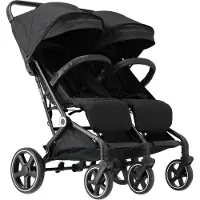 Deryan Luxe XP Twin Buggy XL - Dubbele buggy - Duobuggy - Compact lichtgewicht - Zwart