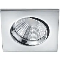 BES LED LED Spot - Inbouwspot - Trion Paniro - Vierkant 5W - Dimbaar - Warm Wit 3000K - Mat Chroom - Aluminium - 80mm