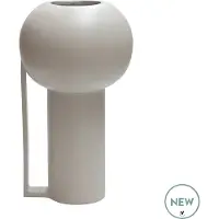 Vase the World Vaas Selva | Beige - Ivory | Metaal | Ø16 x H28 cm