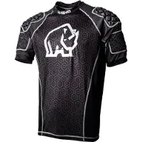 Rhino sportshirt Pro Body heren polyester/elastaan zwart