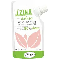 Aladine plakkaatverf Izink Nature 80 ml roze voor kinderen en hobby.