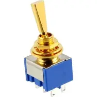 AllParts AP EP 0080-002 Schakelaar aan/op goud (Onderdelen voor instrumenten), Accessoires voor instrumenten, Goud