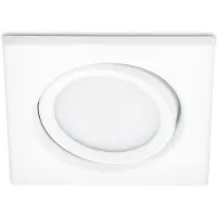 BES LED LED Spot - Inbouwspot - Trion Roluno - 5W - Warm Wit 3000K - Vierkant - Mat Wit - Aluminium