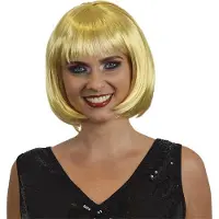 Witbaard Bobline pruik blond