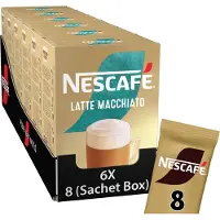 Nescafe Latte Macchiato oploskoffie - 6 doosjes x 8 zakjes