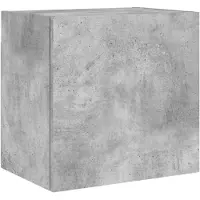 DKD Home Decor Tv-wandmeubel 40,5x30x40 cm bewerkt hout betongrijs