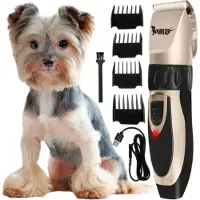 Purlov Honden Tondeuse Set - Stille en USB Oplaadbare Dierenverzorging