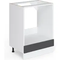 Vicco R-Line Ovenombouwkast – 60 cm zonder werkblad Antraciet Hoogglans