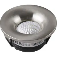 BES LED LED Veranda Spot Verlichting - Inbouw Rond 3W - Natuurlijk Wit 4200K - Mat Chroom Aluminium - Ø48.5mm