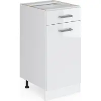 Vicco R-Line Keukenonderkast – 40 cm zonder werkblad Wit Hoogglans